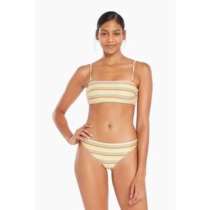 Vitamin A Vista Stripe Bikini Set, Mila Top & Midori Bottom, NWT